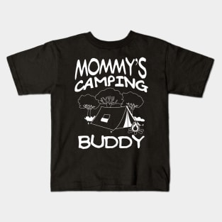 Mommys Camping Buddy Summer Quote Kids T-Shirt